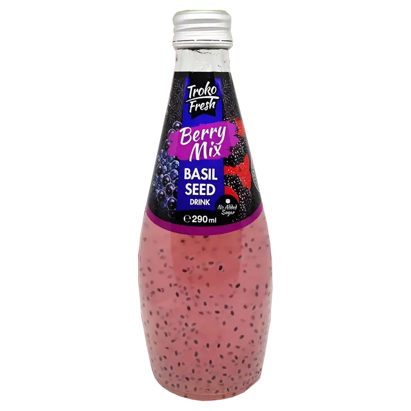 TROKOFRESH BASIL SEED DRINK – BERRY MIX 290 ml