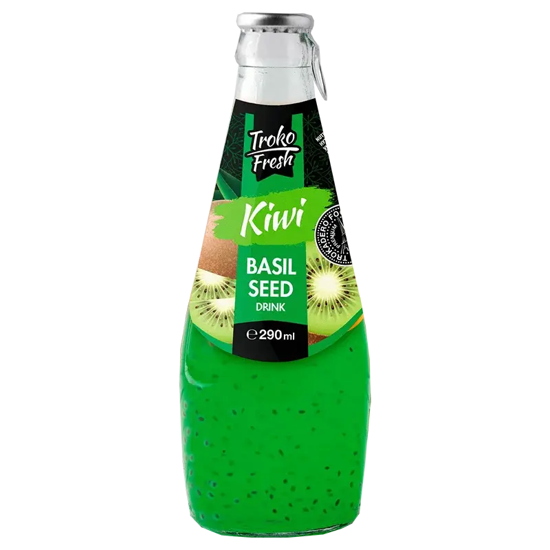 TROKOFRESH BASIL SEED DRINK – KIWI 290 ml
